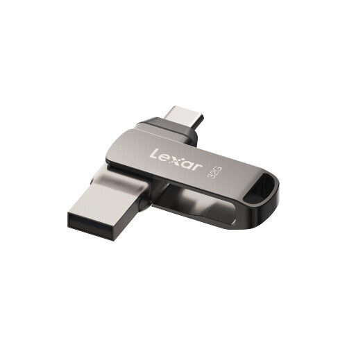 Lexar JumpDrive Dual Drive D400 USB-nøgle 32 GB USB Type-A / USB Type-C 3.2 Gen 2 (3.1 Gen 2) Sølv