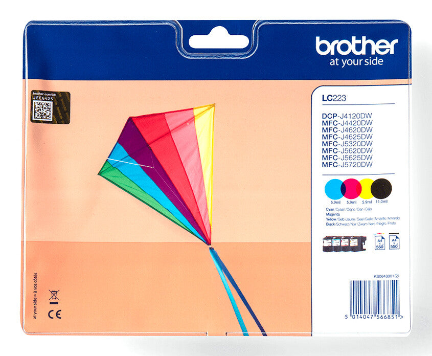 Brother Original LC223VALBP sampak blækpatroner