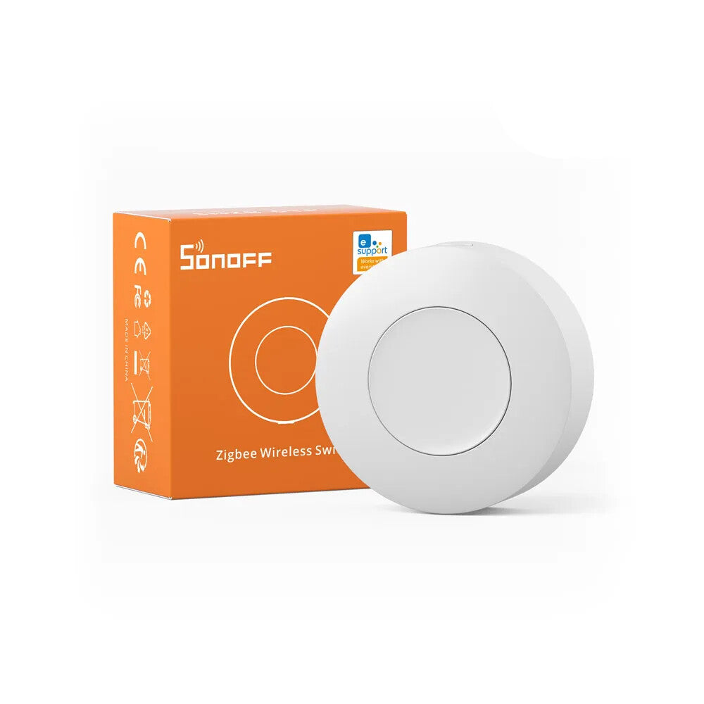 Smart Zigbee trådløs knap Sonoff SNZB-01P (rund fjernbetjening)