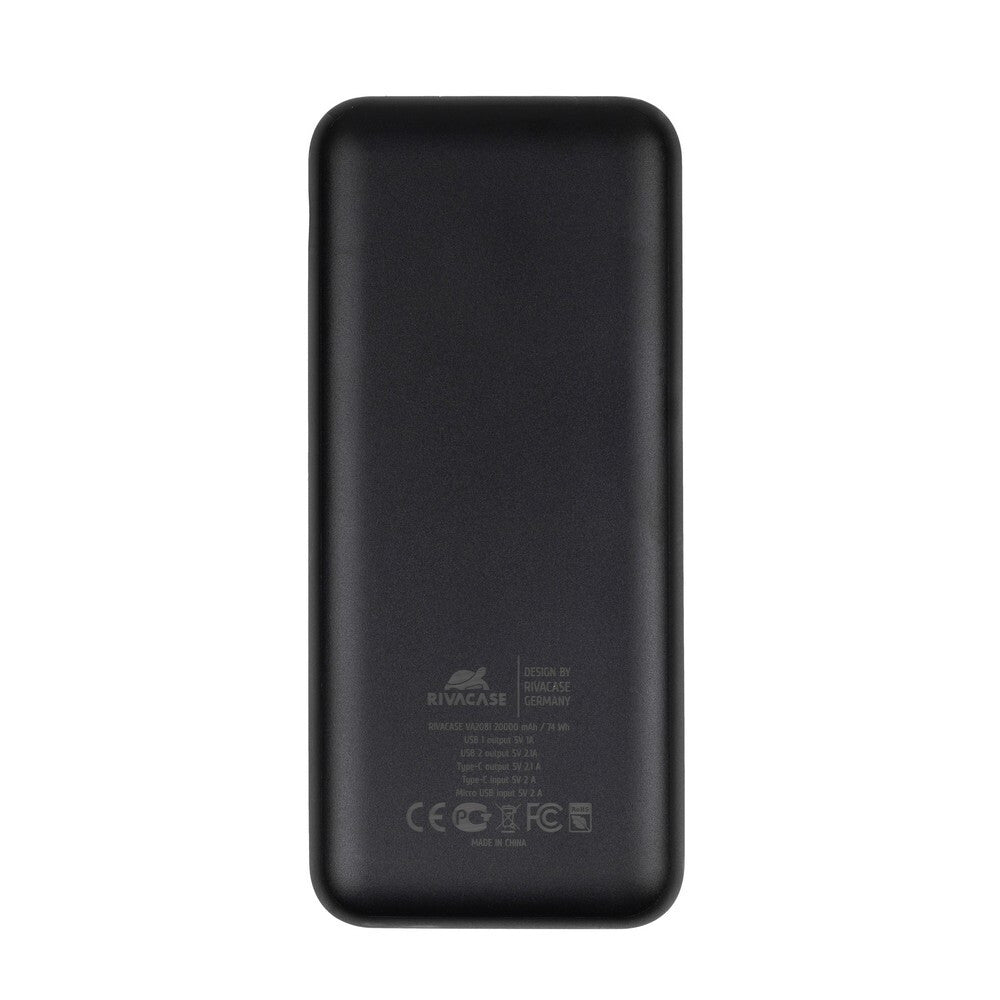 Rivacase VA2081 Lithium polymer (LiPo) 20000 mAh Sort