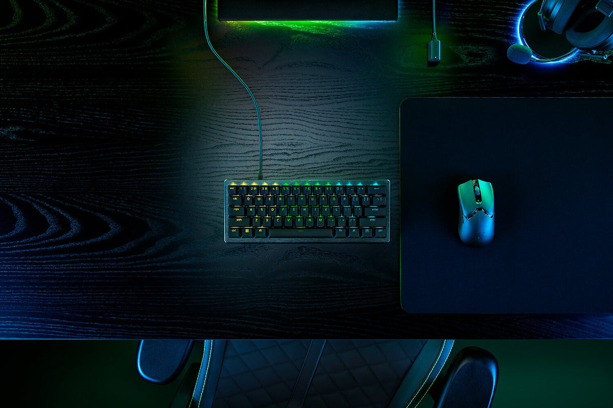 Razer Huntsman V3 Pro Mini tastatur Spil USB QWERTY Nordisk Sort