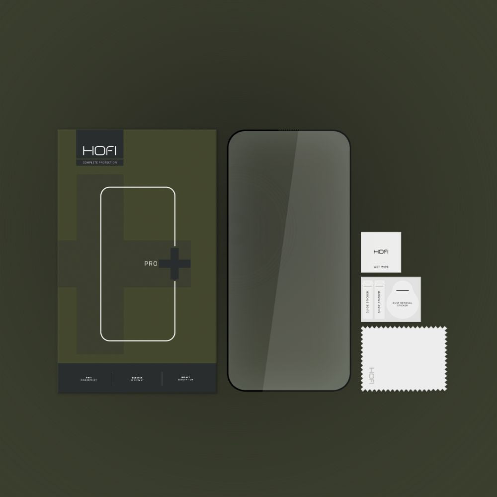 Hærdet Glas Hofi Glass Pro+ Iphone 15 Pro Sort