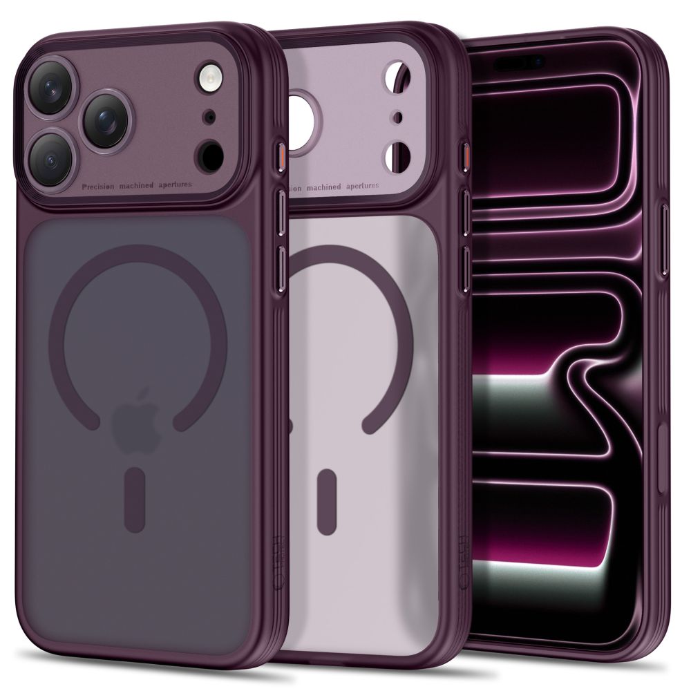 Tech Protect Magprime Magsafe Cc Iphone 17 Pro / 18 Pro Mat Burgundy
