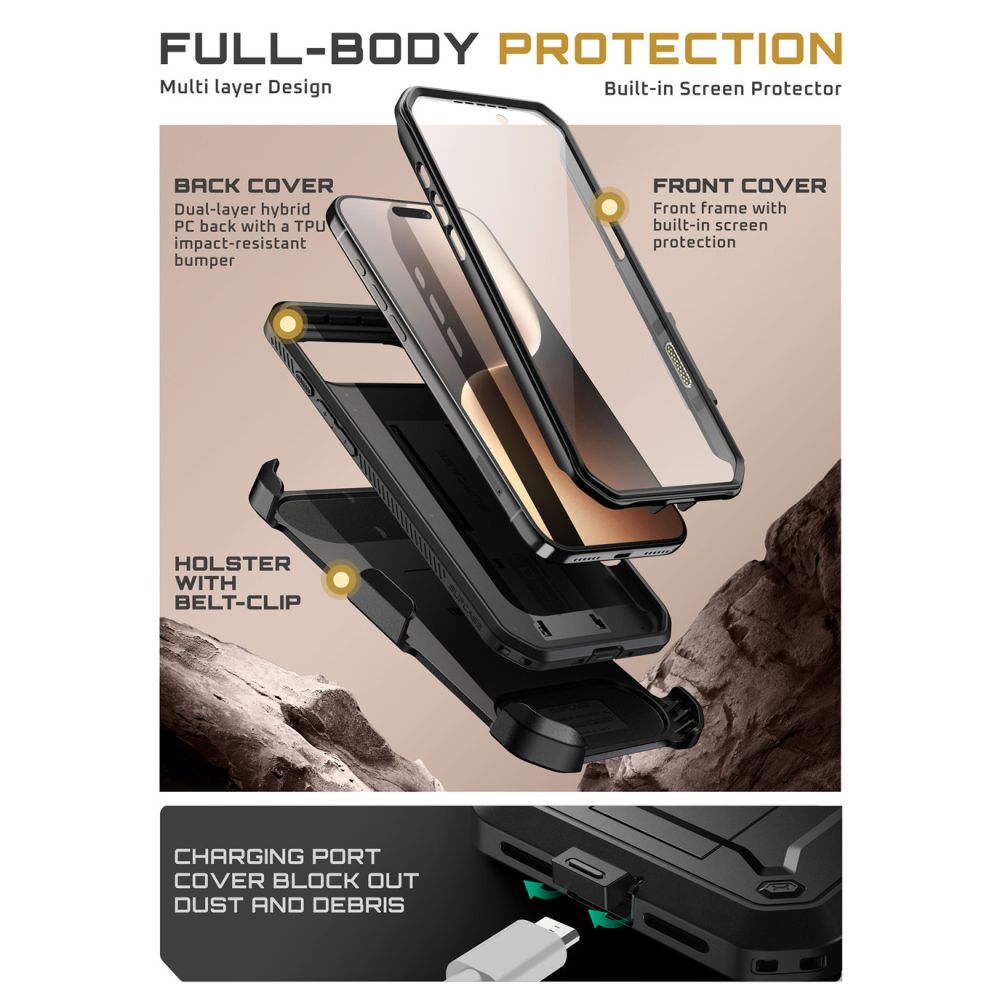 Supcase Unicorn Beetle Pro Iphone Air Sort