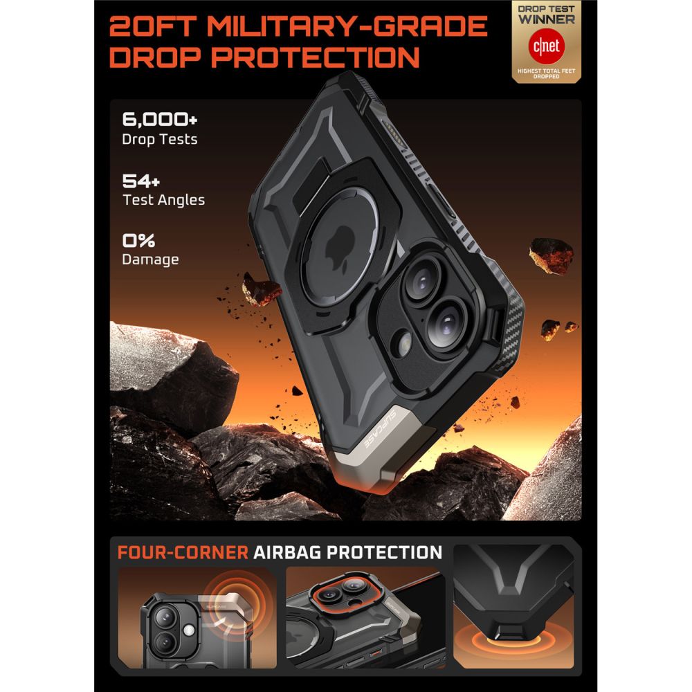 Supcase Ub Grip Mag Magsafe Iphone 17 Sort