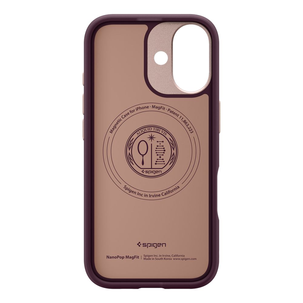 Spigen Nano Pop Mag Magsafe Iphone 17 Burgundy Bønne