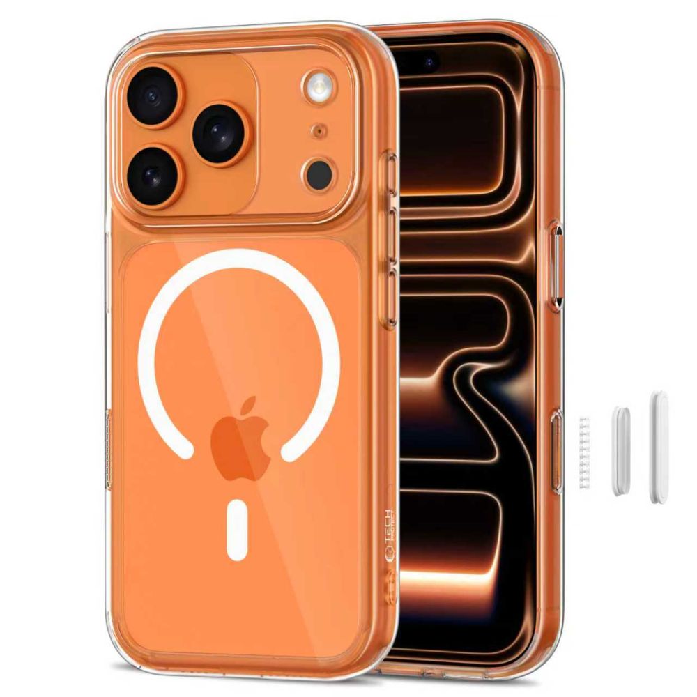 Tech Protect Magpeak Magsafe Cc Iphone 17 Pro Clear