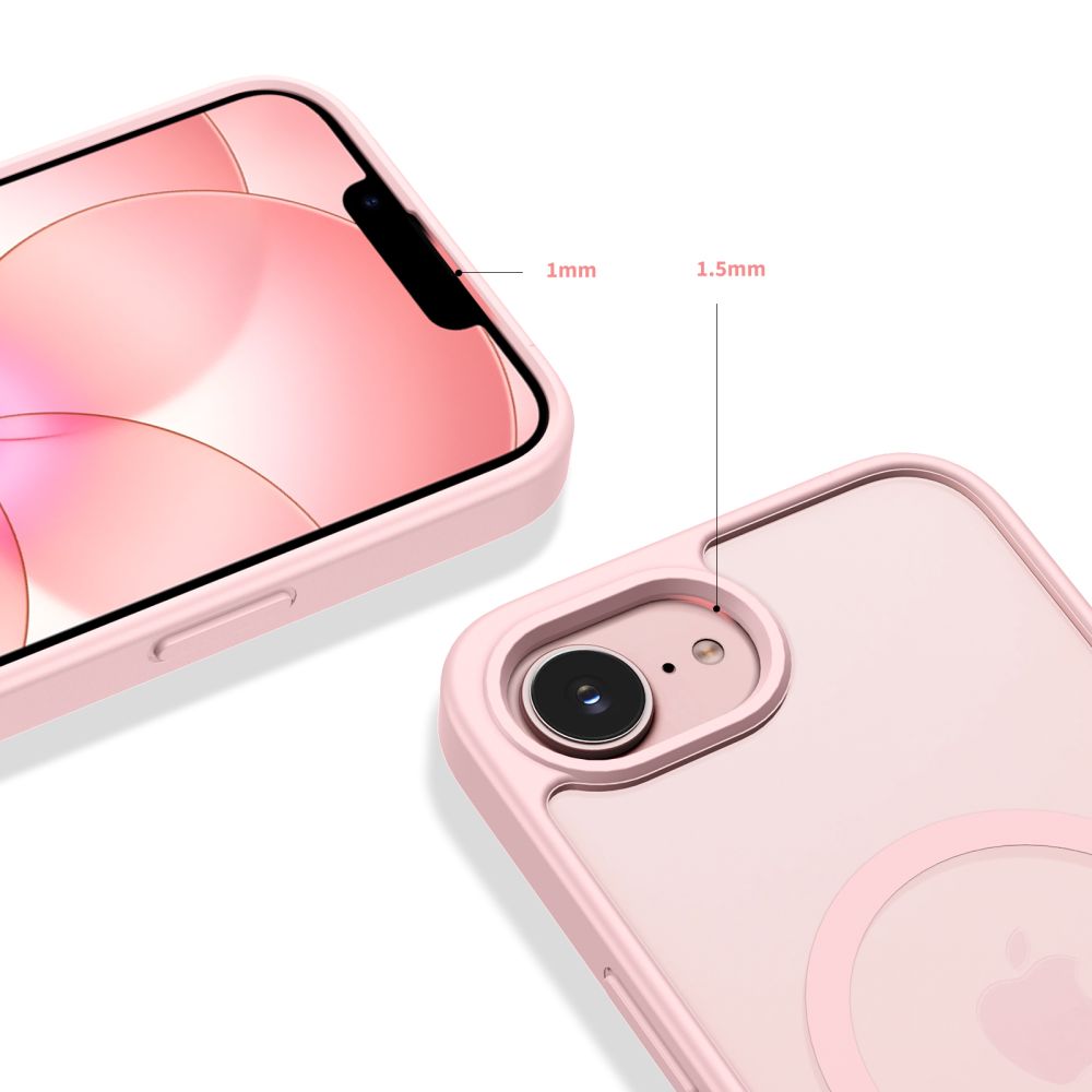 Tech Protect Basicmag Magsafe Iphone 16 E / 17 E Mat Soft Pink