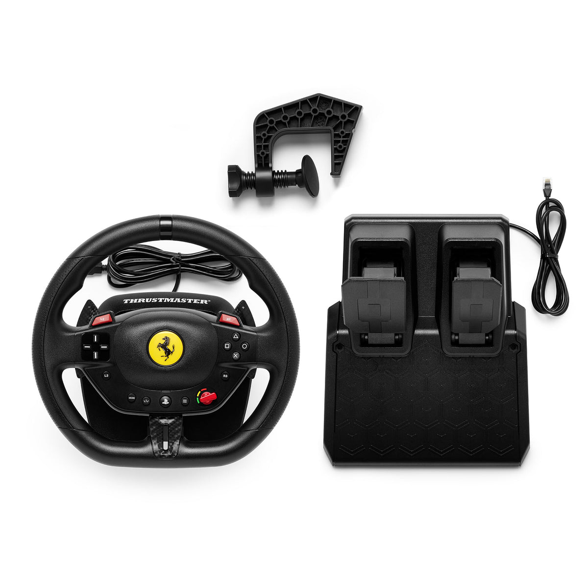 Thrustmaster T98-P Ferrari 296 GTB Sort USB Rat + Pedaler Analog/digital PC, PlayStation 4, PlayStation 5