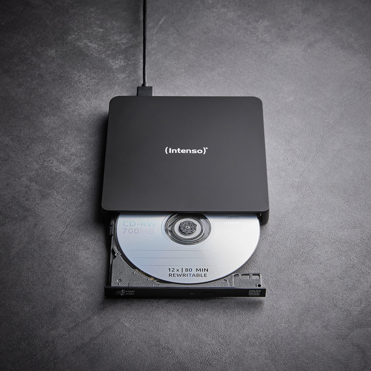 Intenso EOD 400D Slim optisk diskdrev DVD Super Multi DL Sort