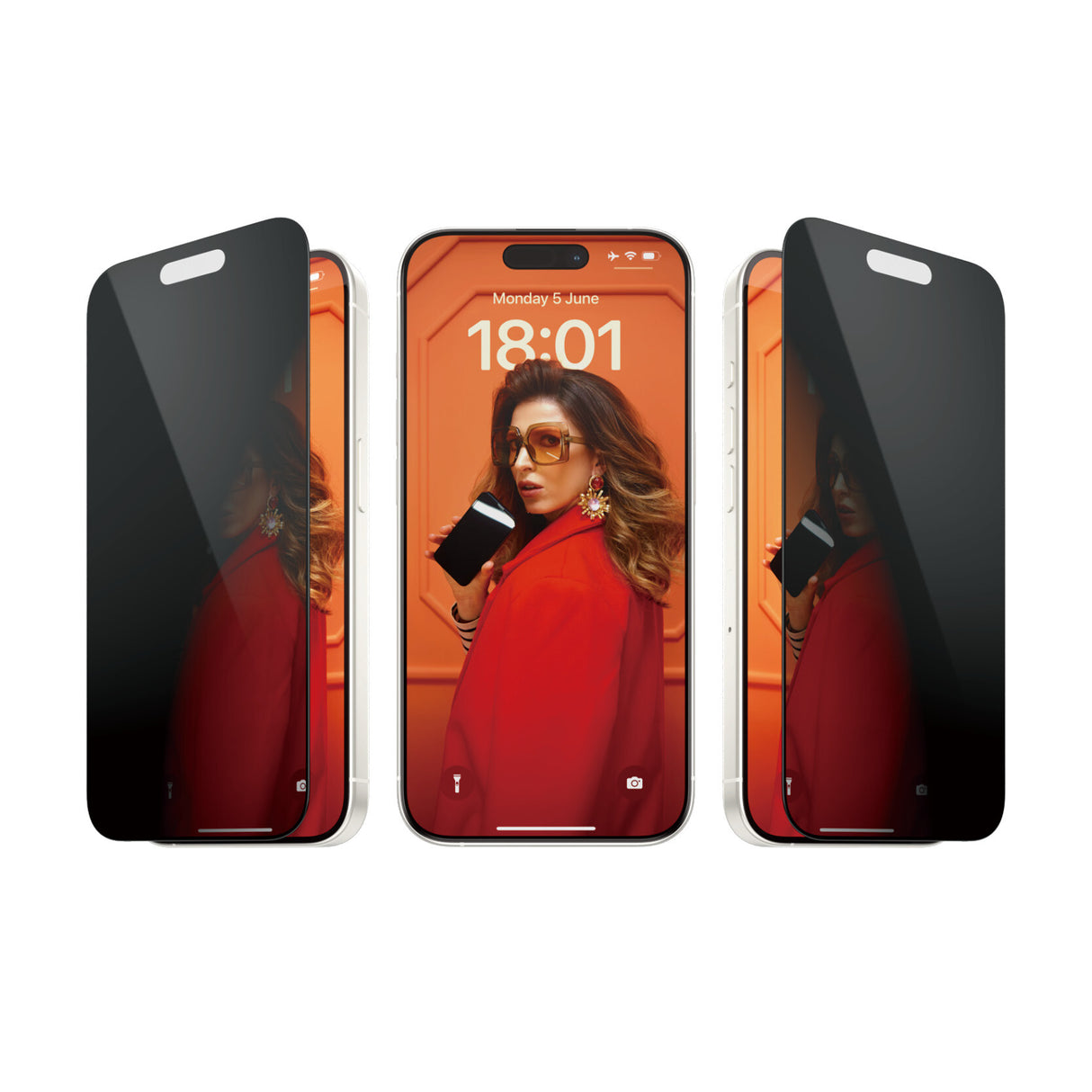 PanzerGlass ® Privacy Skærmbeskyttelse iPhone 15 Pro | Ultra-Wide Fit