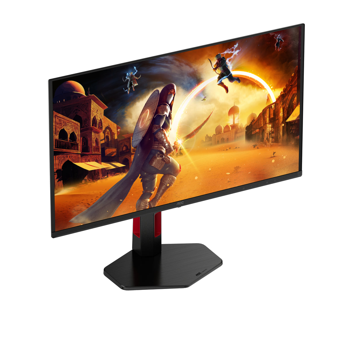 AOC G4 Q27G4SDR computerskærm 67,3 cm (26.5") 2560 x 1440 pixel Quad HD QD-OLED Sort, Rød