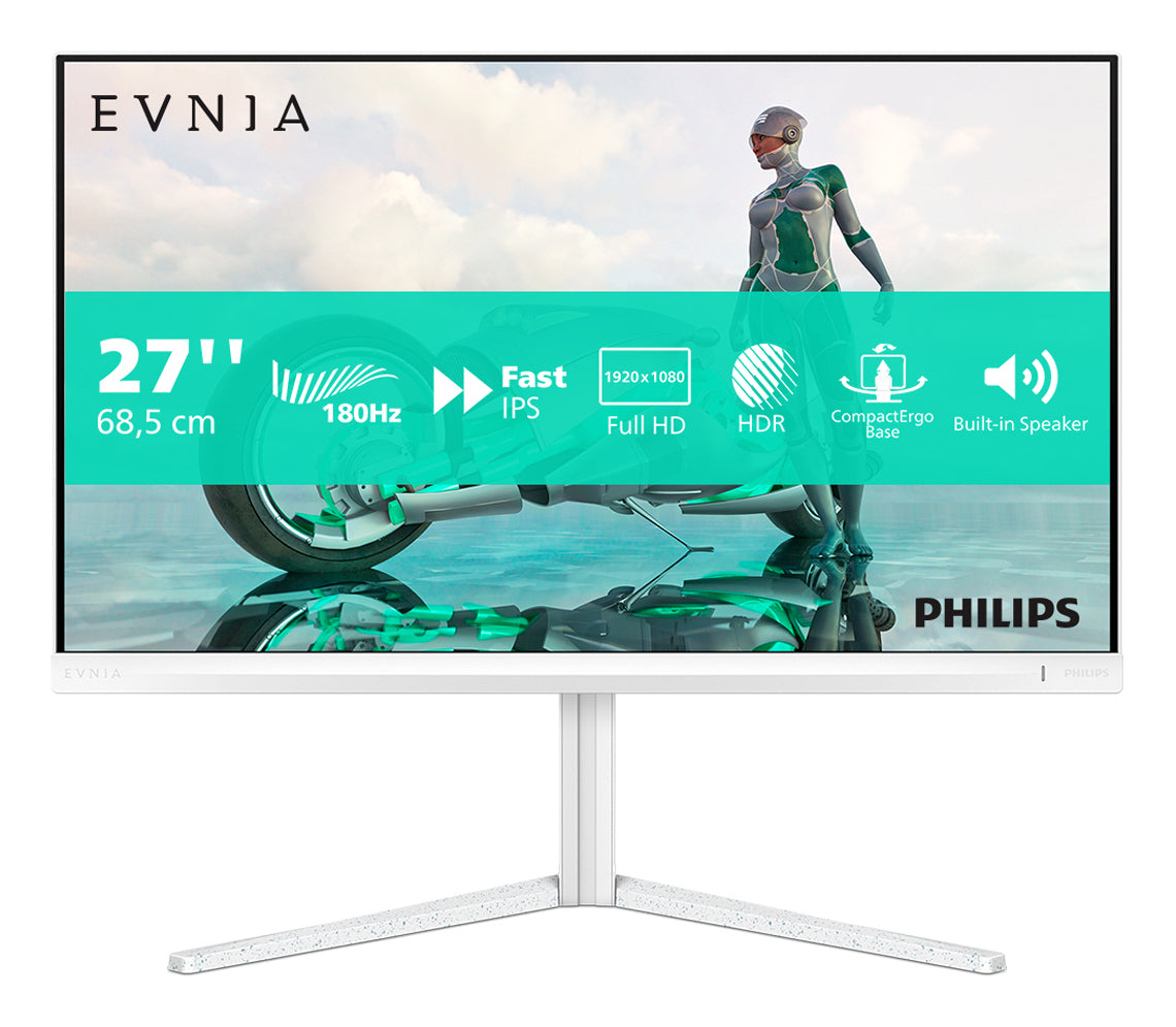 Philips Evnia 27M2N3201A/00 computerskærm 68,6 cm (27") 1920 x 1080 pixel Fuld HD LCD Hvid