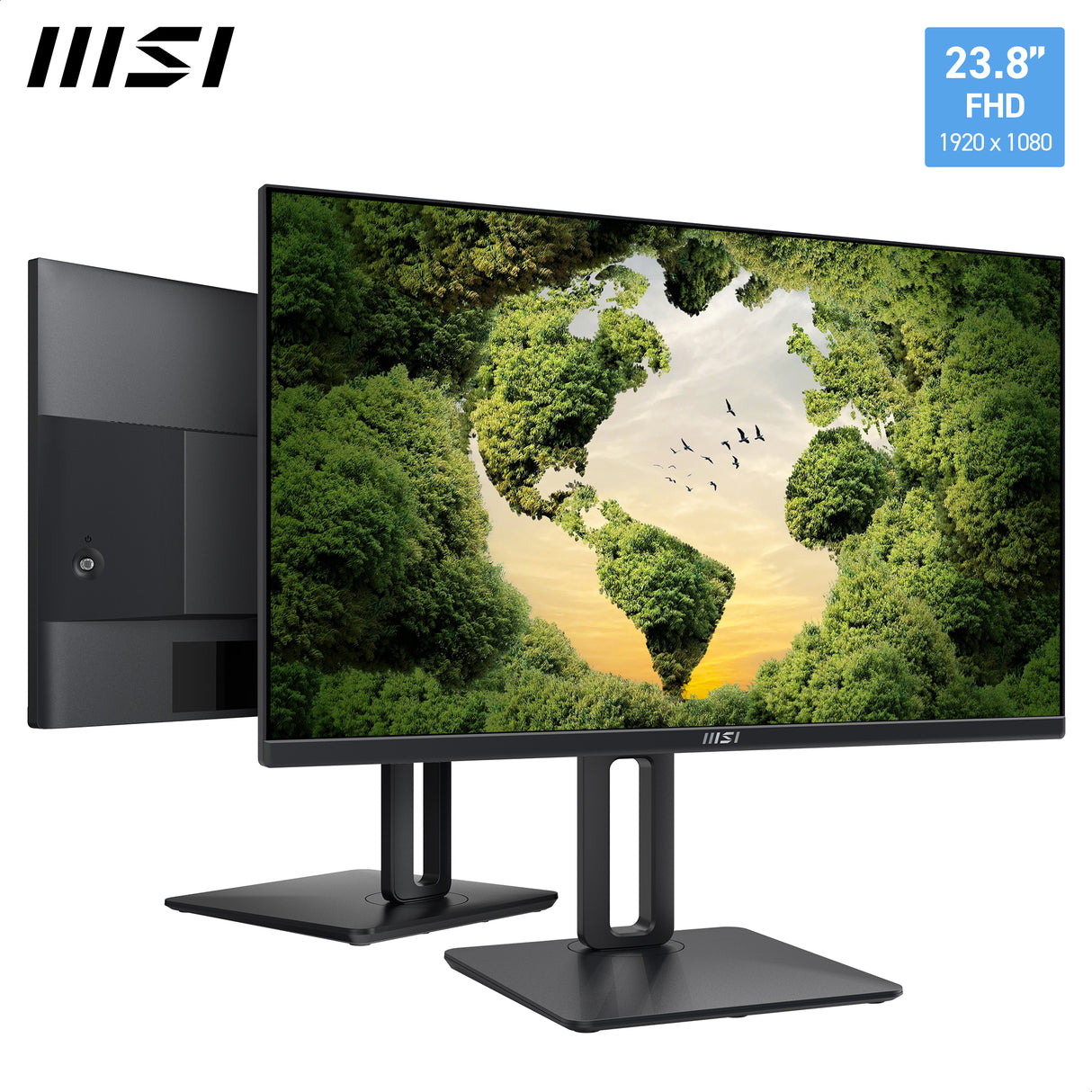 MSI PRO MP245PG 24 1920 x 1080 (Full HD) VGA (HD-15) HDMI DisplayPort 100Hz Pivot Skærm