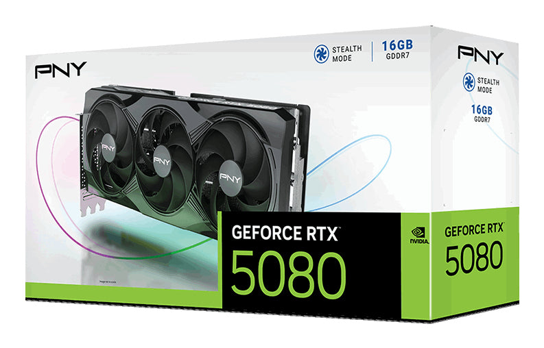 PNY NVIDIA GeForce RTX 5080 16GB GDDR7 SDRAM