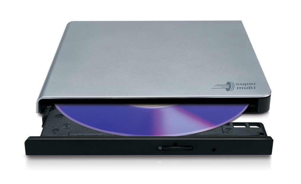 Hitachi-LG Slim Portable DVD-Writer optisk diskdrev DVD±RW Sølv