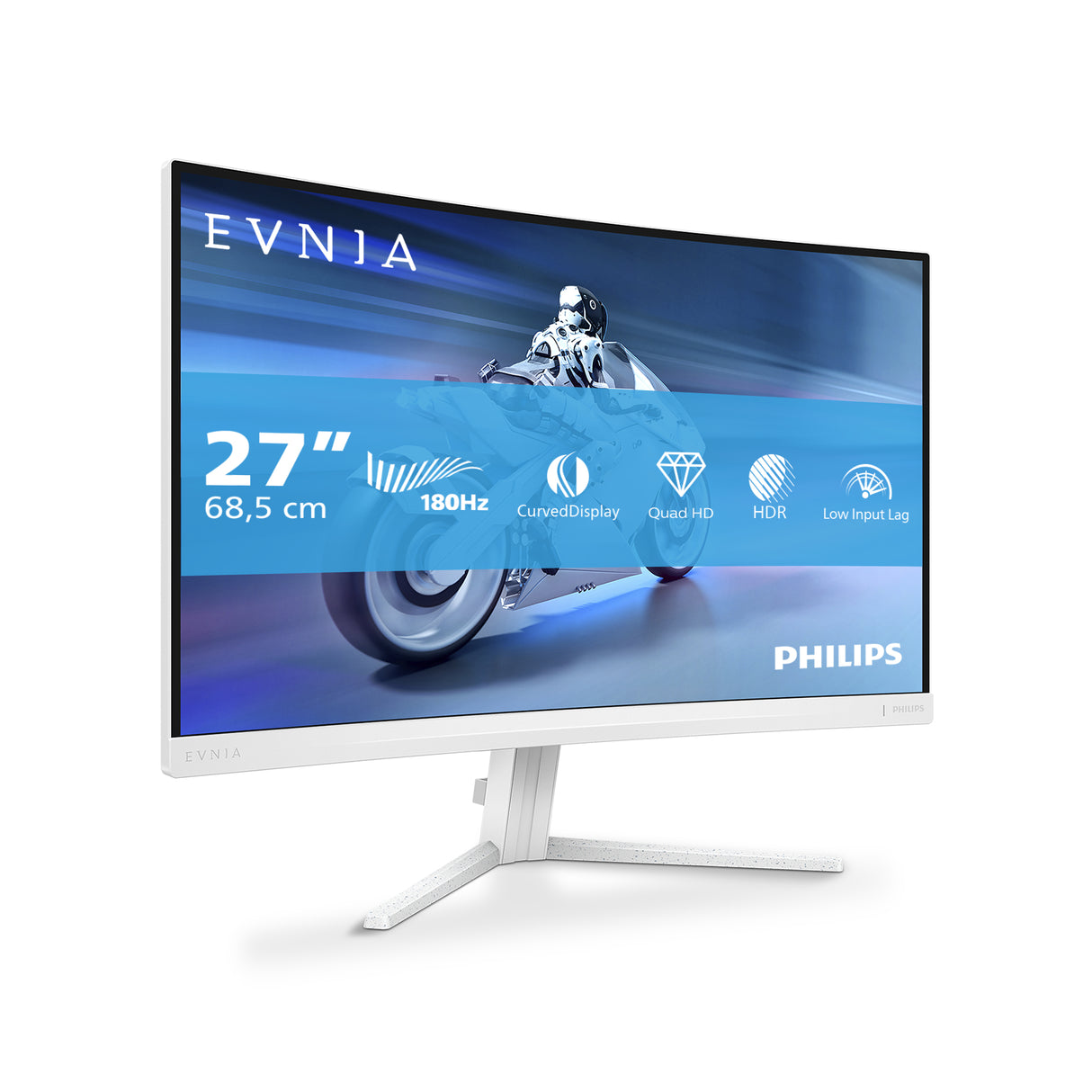 Philips Evnia 5000 27M2C5501/00 computerskærm 68,6 cm (27") 2560 x 1440 pixel Quad HD LCD Hvid