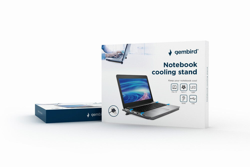 Gembird NBS-1F15-04 laptop stativ Sort 38,1 cm (15")