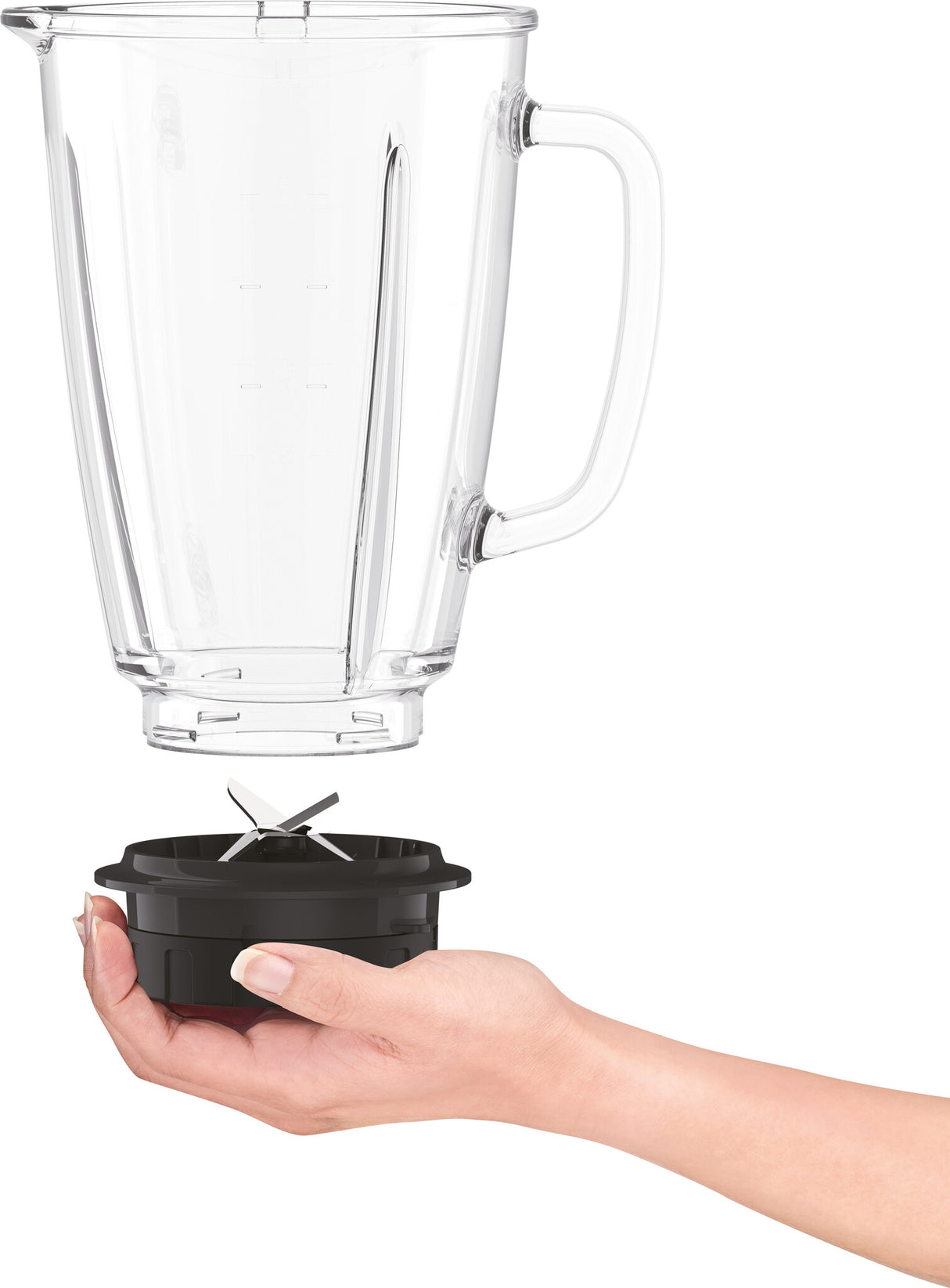 Tefal BlendForce II BL4388 blender 1,25 L Bordplade blender 800 W Sort, Børstet stål