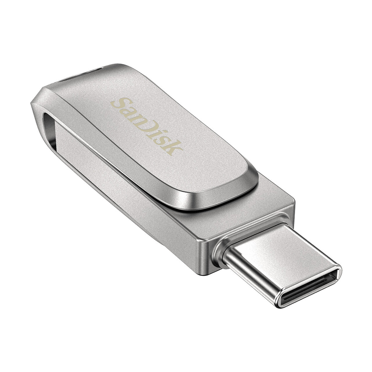 SanDisk Ultra Dual Drive Luxe USB-nøgle 256 GB USB Type-A / USB Type-C 3.2 Gen 1 (3.1 Gen 1) Rustfrit stål