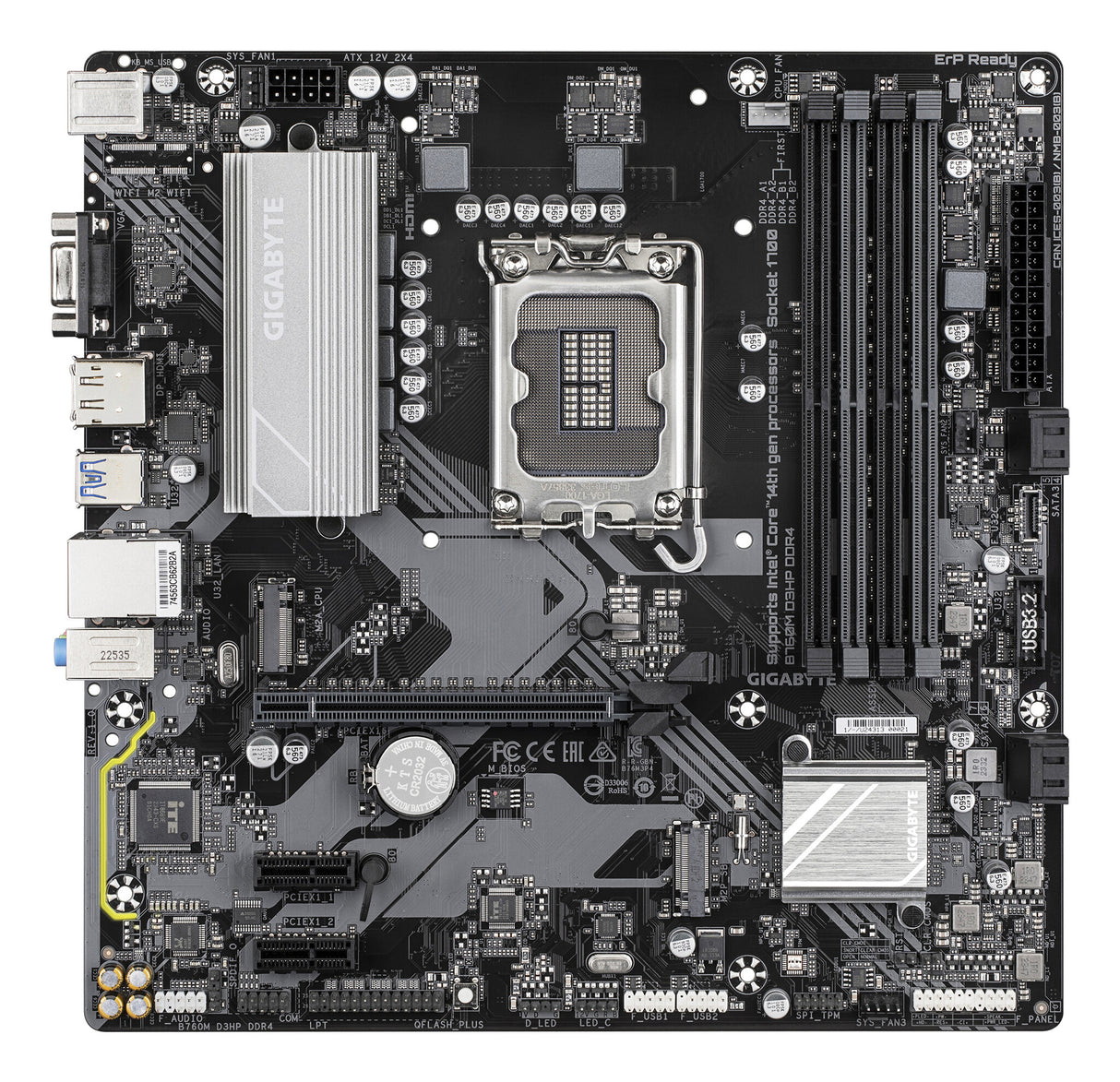 GIGABYTE B760M D3HP DDR4 bundkort Intel B760 Express LGA 1700 micro ATX