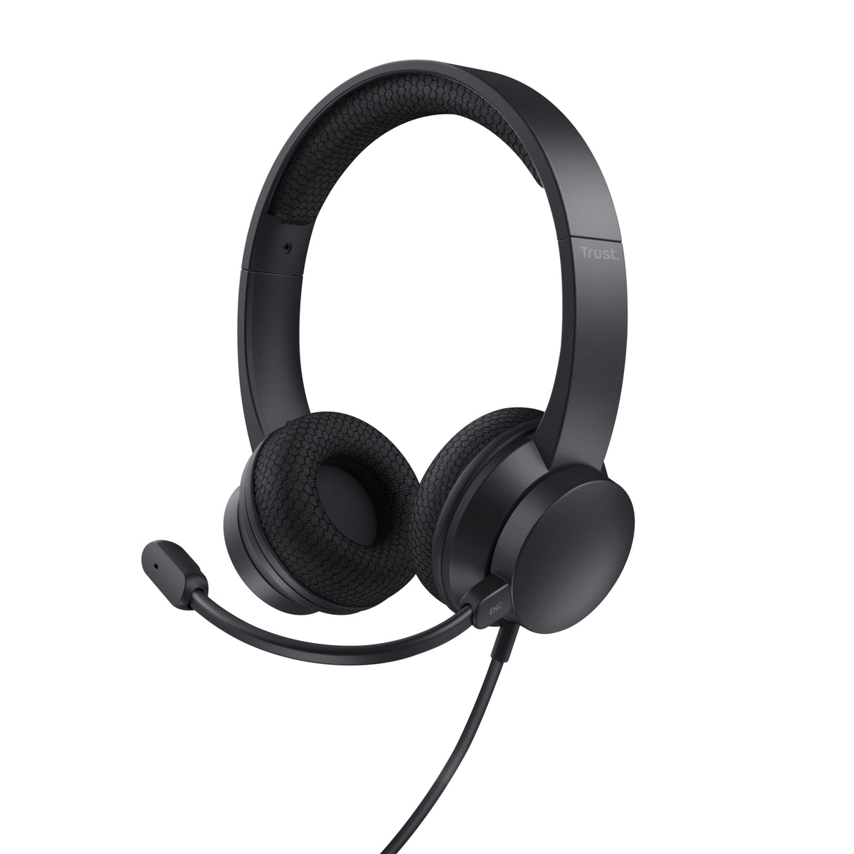 Trust HS-260 Headset Ledningsført Halsbånd Kontor/Callcenter USB Type-A Sort