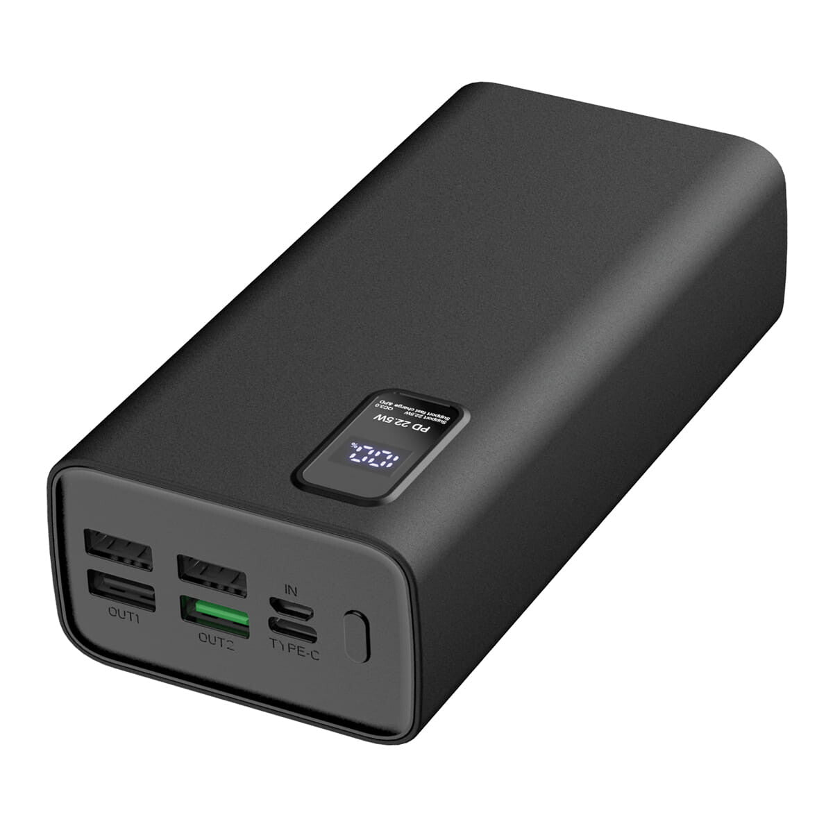 Platinet PMPB30WQC728B powerbank Lithium polymer (LiPo) 30000 mAh Sort