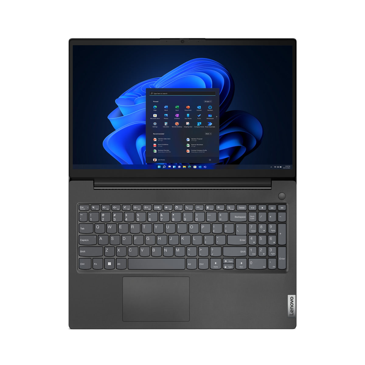 Lenovo V15 G4 AMN AMD Ryzen™ 5 7520U Laptop 39.6 cm (15.6") Full HD 16 GB LPDDR5-SDRAM 512 GB SSD Wi-Fi 6 (802.11ax) Black English