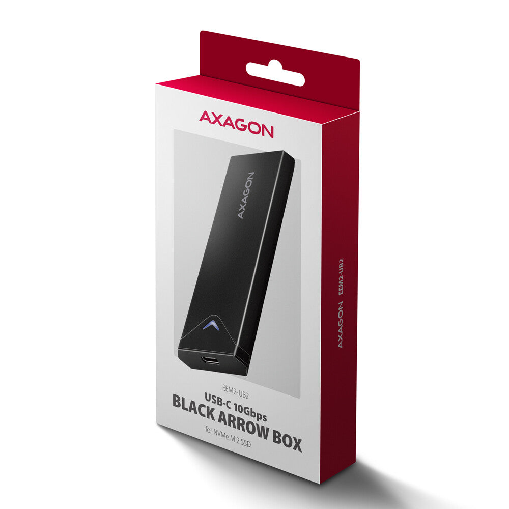 Axagon EEM2-UB2 drevkabinet SSD kabinet Sort M.2