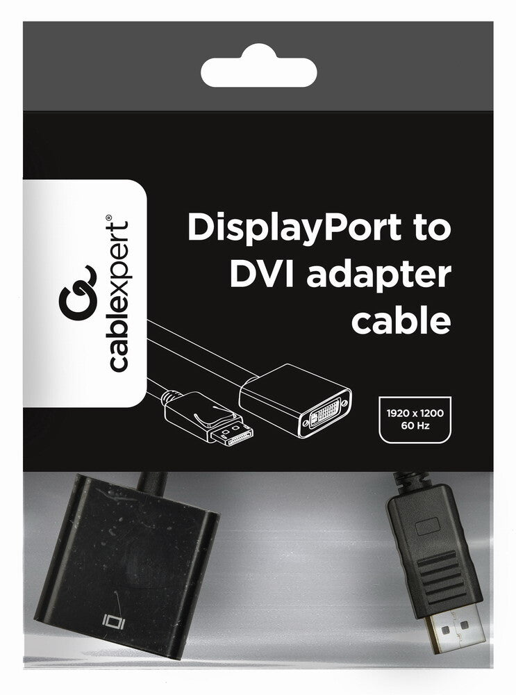 Gembird A-DPM-DVIF-002 videokabel adapter 0,1 m DisplayPort DVI Sort