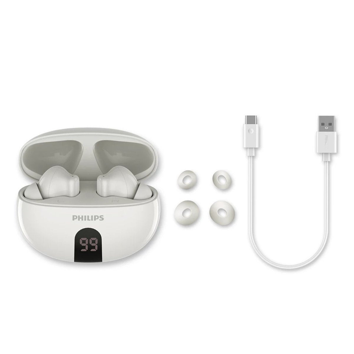 Philips TAT2520WT Trådløse in-ear hovedtlf. Hvid
