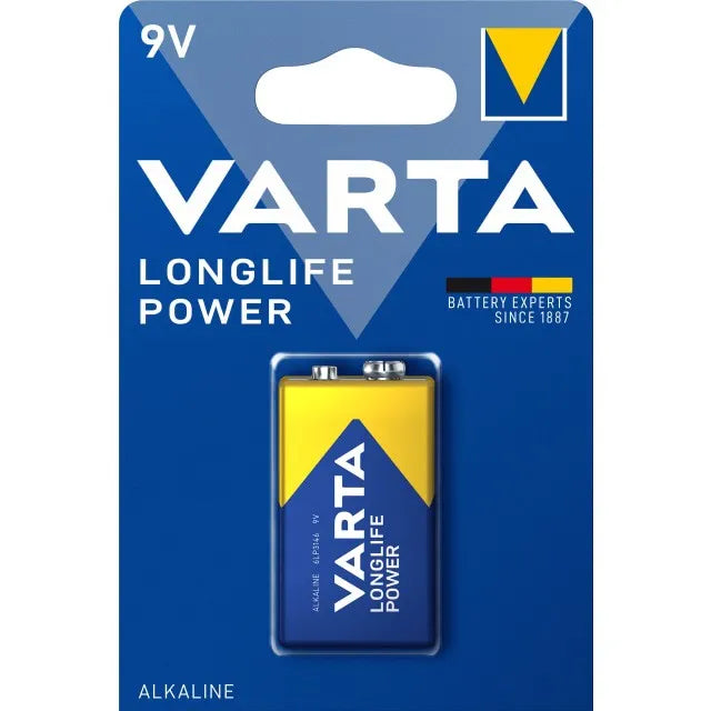 6LR61 9,0V ALKALINE E-BLOCK BATTERI, VARTA 1 STK