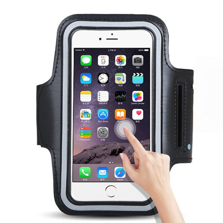 Universal Running Armband til 6" Smartphones sort