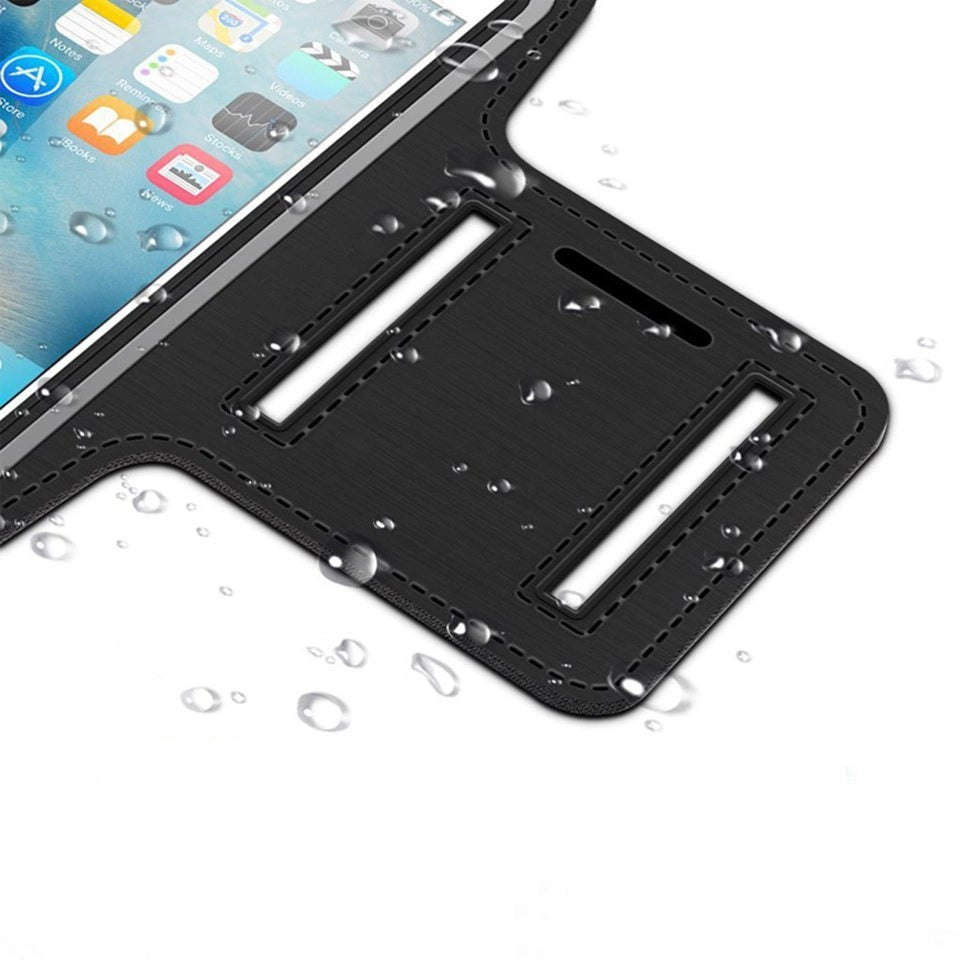 Universal Running Armband for 6" Smartphones black