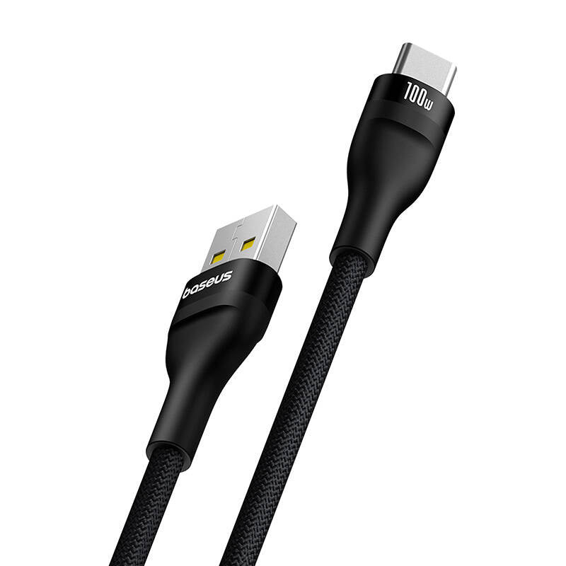 Opladningskabel Baseus Flash 2 USB til USB-C 100W, 2m (sort)