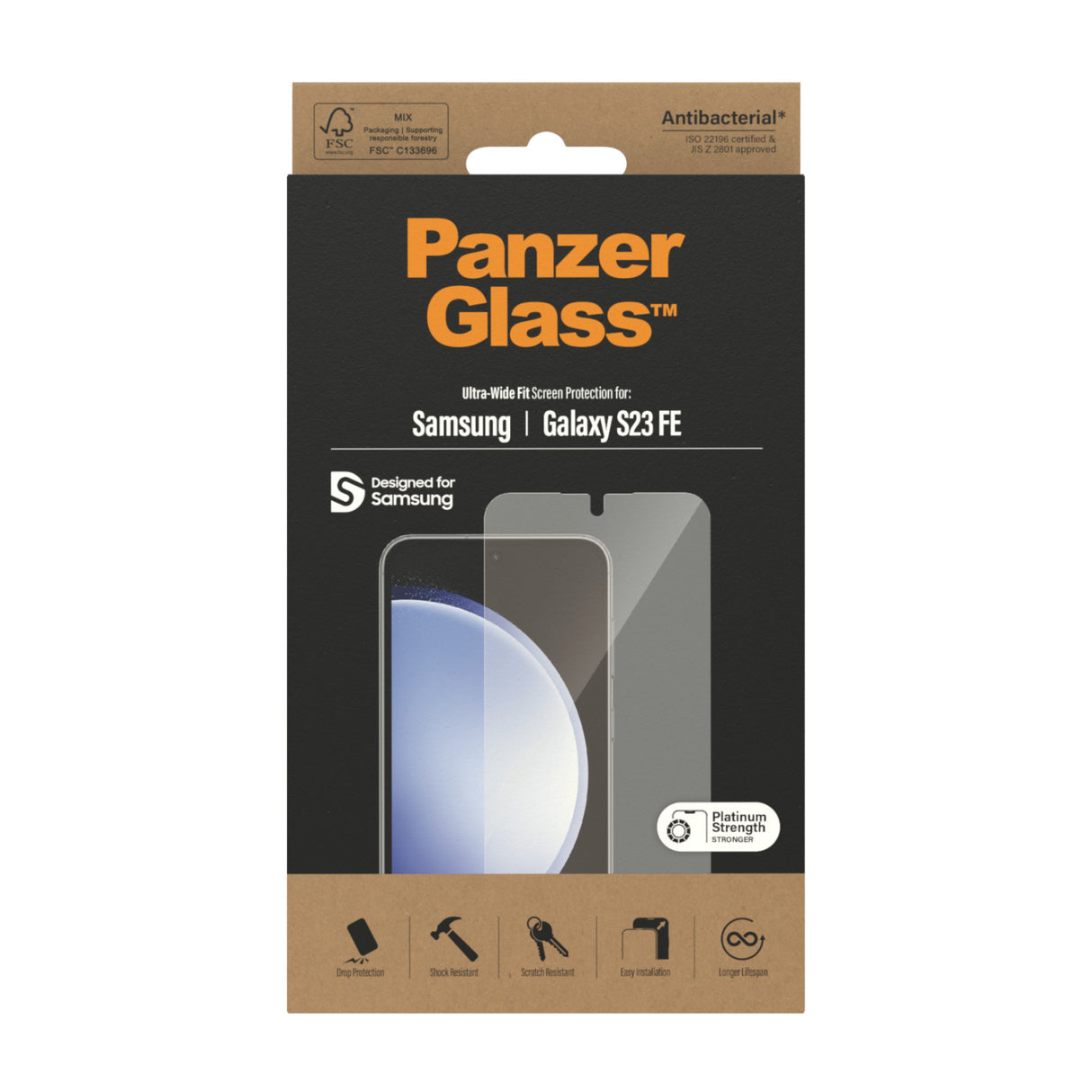 PanzerGlass ® Skærmbeskytter Samsung Galaxy S23 FE | Ultra-Wide Fit