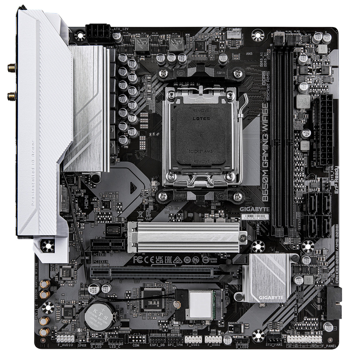 GIGABYTE B650M GAMING WIFI6E bundkort AMD B650 Sokkel AM5 micro ATX