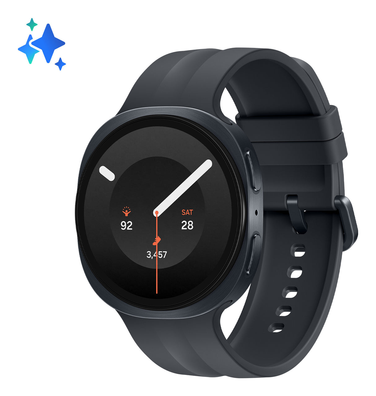 Samsung Galaxy Watch9 3,81 cm (1.5") AMOLED 44 mm Digital 480 x 480 pixel Berøringsskærm Grafit Wi-Fi GPS (satellit)