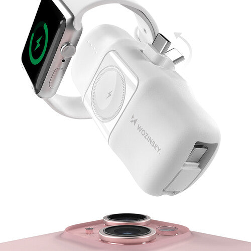 Wozinsky WF16-YCS 5000 mAh Trådløs opladning Hvid