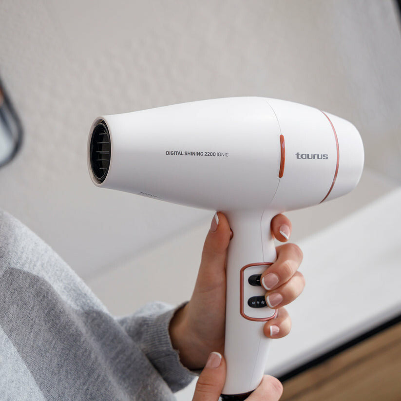 Taurus Digital Shining 2200 Ionic hårtørrer 2200 W Hvid