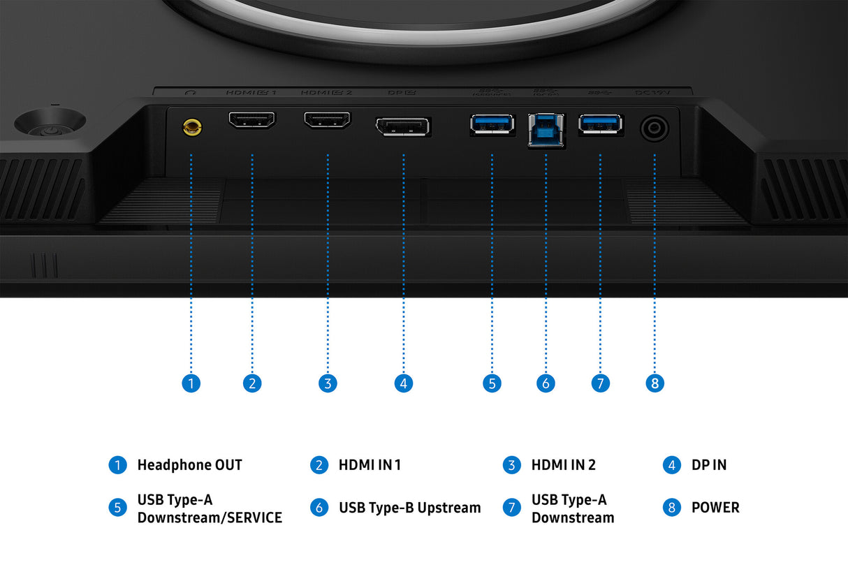 Samsung G80HF computerskærm 68,6 cm (27") 5120 x 2880 pixel 5K Ultra HD LCD Sort