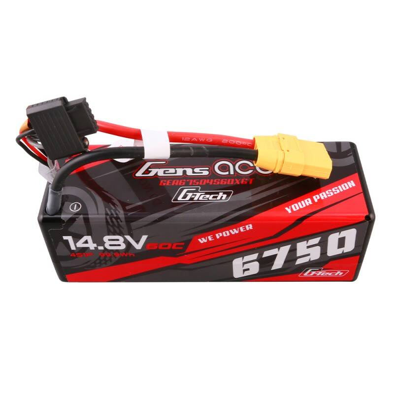Gens ace G-Tech 6750mAh 14,8V 60C 4S1P 14# XT90 Batteri