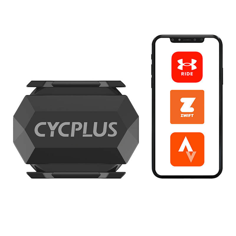 Cadence hastighedssensor Cycplus C3 - kompatibel med Wahoo, Zwift, Endomondo, Mapmyride osv.