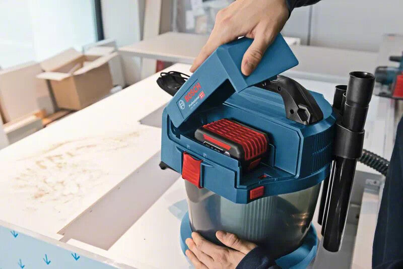 Bosch GAS 18V-10 L Professional Sort, Blå