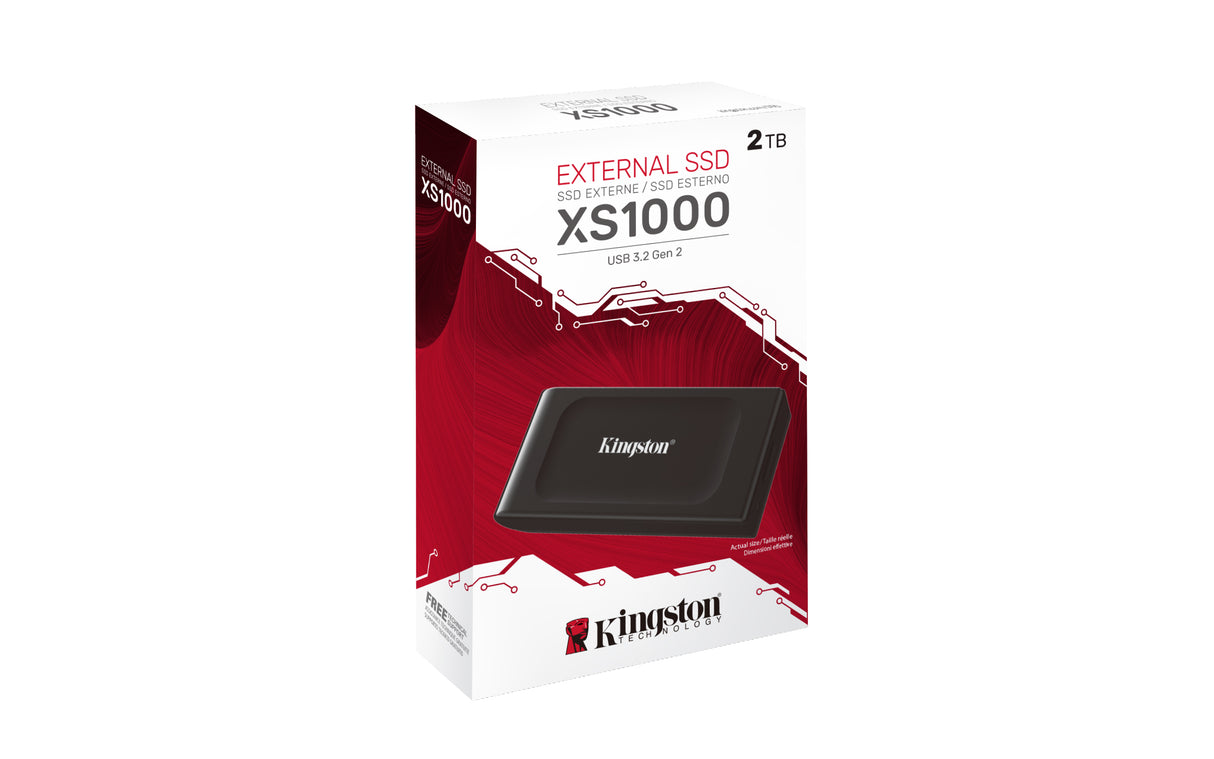 Kingston Solid state-drev XS1000 2TB USB 3.2 Gen 2