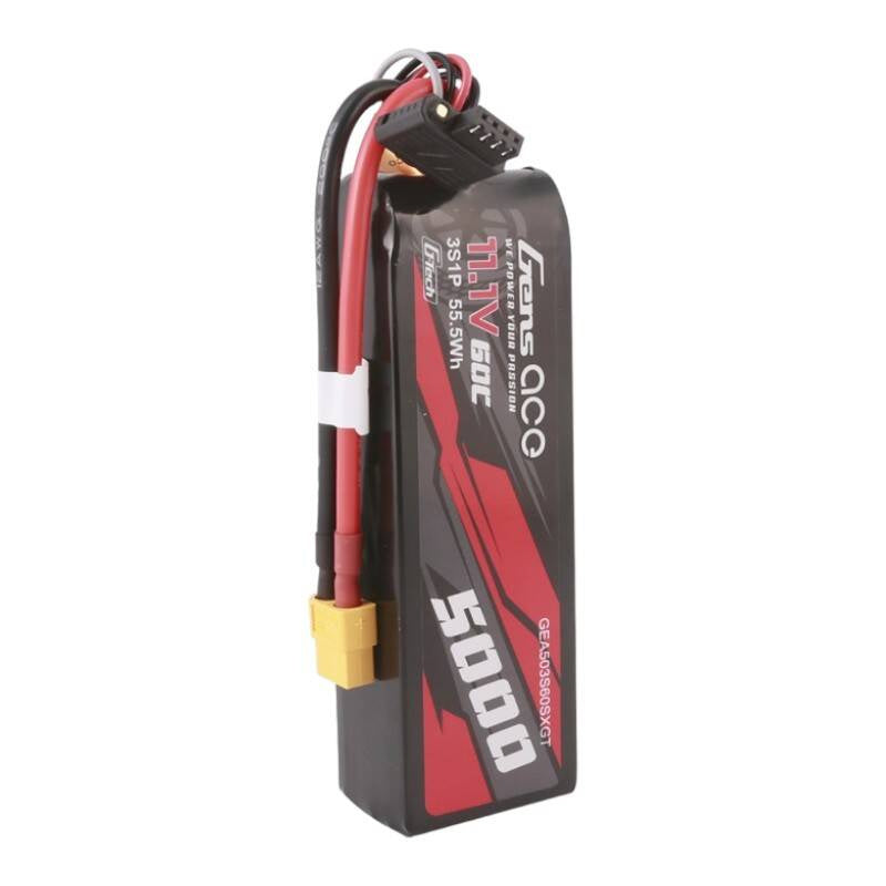 Gens ace G-Tech 5000mAh 11.1V 60C 3S1P Lipo Med XT60 Plug