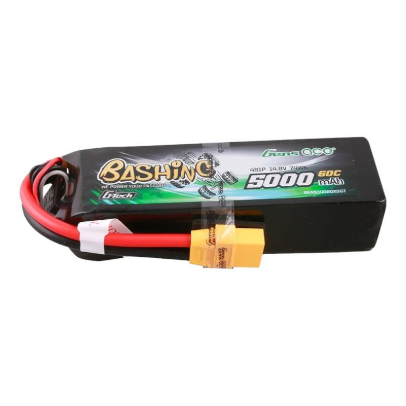 Gens ace G-Tech 5000mAh 14,8V 4S1P 60C Lipo Batteri Pack med XT90 Plug-Bashing Series
