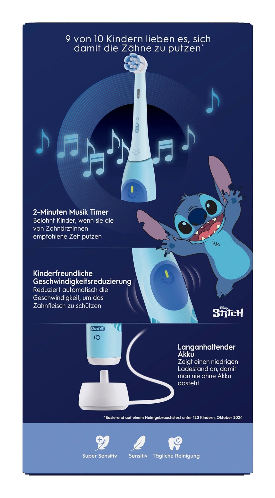 Oral-B iO Kids Stitch Child Rotating toothbrush Blue