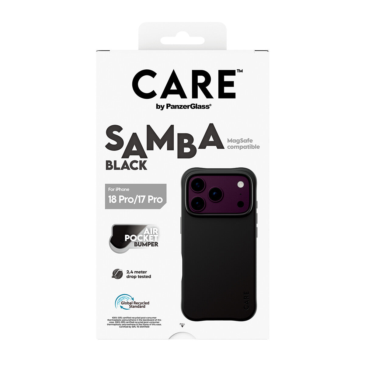 CARE by PanzerGlass Samba Beskyttelsescover Termoplastisk polyuretan (TPU) Apple iPhone 17 Pro, 18 Pro