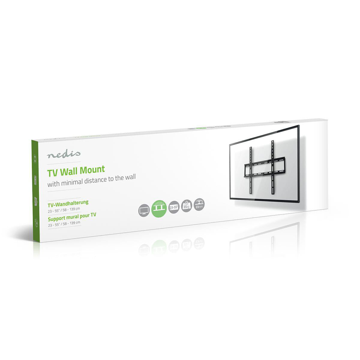 Nedis TVWM1031BK tv-beslag 139,7 cm (55") Sort